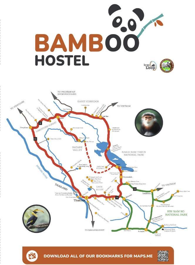Bamboo Hostel Thakhek Exterior foto
